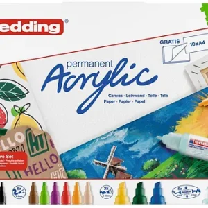 EDDING Acrylmarker Set (12 pezzi)