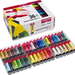 AMSTERDAM Set colori acrilici 36pz