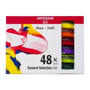 AMSTERDAM Set colori acrilici 48 pezzi