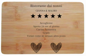 Tagliere Personalizzato "Recensione"