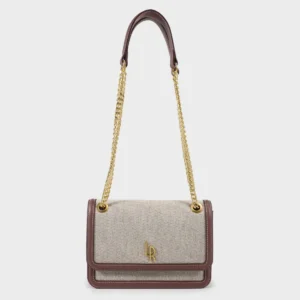 LABEL ROSE Borsa Eloise Canvas Malva