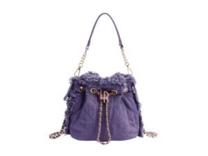 LABEL ROSE Borsa Missy Bucket Denim Viola